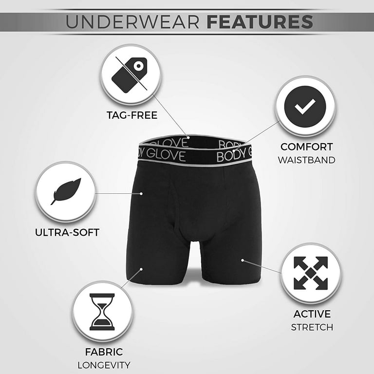 Body Glove Mens Boxer Briefs Single Choose Size and Color M - L - XL  Underwear