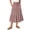 Pink, variant on Cozyvia Women's Plaid Skirt Full Length Checkered Boho Maxi Skirts Casual Loose Elastic High Waisted A Line Long Flowy Skirts - Green M