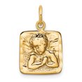 thumbnail image 1 of Collier Ange en Or Jaune 14k Pendentif Charme Religieux, 1 of 6