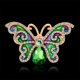 thumbnail image 4 of insignia de lujo del sombrero del vestido de joyería de broche del perno del colr de del diamante artificial del rhinestone Sunnimix Broches de mariposa del encanto, 4 of 8