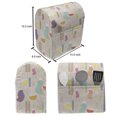 thumbnail image 4 of Cartoon Stand Mixer Cover, Funny Crown Birds Doodle in Style with Flowers and Birds, Kitchen Appliance Organizer Bag Cover with Pockets, 5 Quarts, Pale Tan and Multicolor, by Ambesonne, 4 of 4