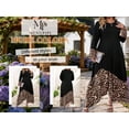 thumbnail image 6 of Mengpipi Women’s Plus Size Dresses Fall Spring Long Sleeve Crew Neck Loose Fit Color Block Leopard Print Asymmetric Hem Casual Maxi Dress 1X-5X, 6 of 7