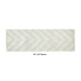 thumbnail image 2 of Better Trends Long Runner Bathroom Rug Extra Soft Non-Slip Bath Mat Water Absorbent 100% Cotton Washable Mat 20" x 60" Ivory Hugo Collection, 2 of 4