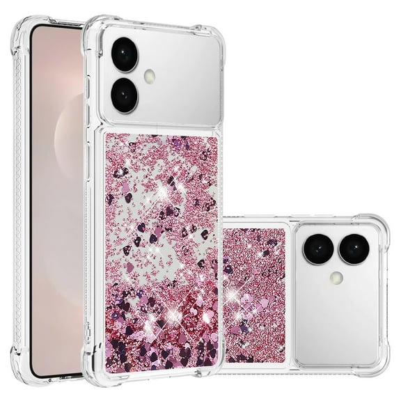 Phone Case for Samsung Galaxy S26 Edge Cover Sparkle Glitter Floating Liquid Quicksand Shockproof Soft Silicone TPU Bumper Protective Cover for Samsung Galaxy S26 Edge Case, S1