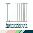 thumbnail image 5 of Safety 1st Pressure Mounted Baby Gates for Doorways, SecureTech® No-Drill, With Door, 29-38", Gray, 5 of 14