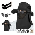 thumbnail image 1 of Sombrero El Sol Gorra Protección Cuello Y Cara +manga Y Gafas, 1 of 4