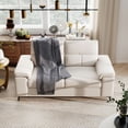 thumbnail image 3 of 71" Modern Loveseat Sofa 2 Seat Chenille Couch Adjustable Armrest for Living Room Small Spaces Beige, 3 of 10