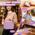 thumbnail image 4 of Kids Shockproof Case for iPad Mini 6/7 8.3", Built-in Handle & Kickstand, 4 of 8