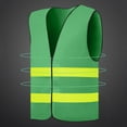 thumbnail image 3 of Mgmyaa Men's High-Visibility Reflective Safety Vest Sleeveless Construction Work Night Protective Gear, 3 of 8
