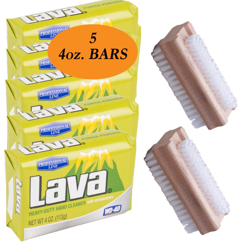 Lava Soap Bar Bulk Kit (5 Pack) Hand Pumice Cleaner Exfoliating [4 oz