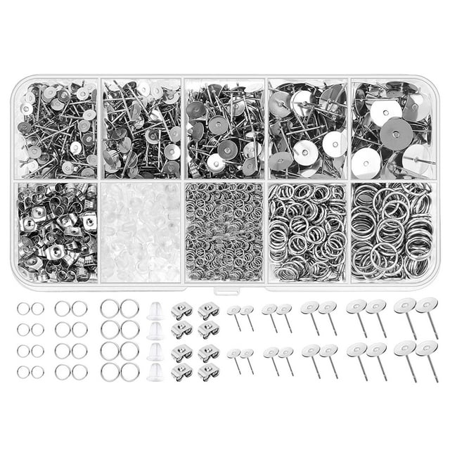 Kit de suministros para hacer pendientes, fabricación DIY con caja