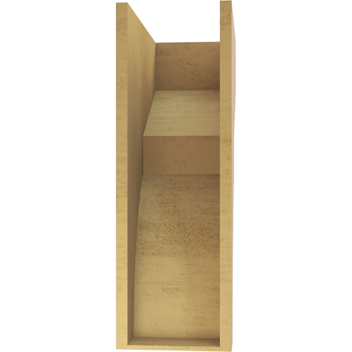 10"W x 20"D x 30"H Classic Monterey Rough Cedar Woodgrain TimberThane Corbel, Primed Tan