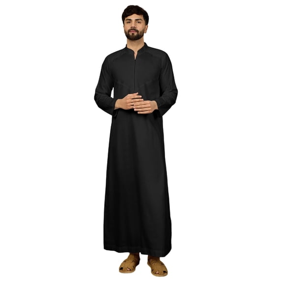 Yokua Comfortable and Breathable Saudi Men's Thobe Loose Fit for Everyday Wear