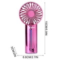 thumbnail image 3 of weibbin Electroplating Handheld Spray Small Fan USB Charging Portable Desktop Silent Big Wind Outdoor Fan, 3 of 7