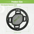 thumbnail image 6 of Unique Bargains 4 Pcs 8" Car Speaker Grills Cover Mesh Round Audio Subwoofer Protector w/ Screws Iron Silver Tone Black, 6 of 6