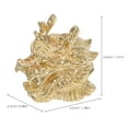 thumbnail image 2 of CRAFTHROU Metal Cabinet Knobs Brass Drawer Pulls Dragon Head Design For Homeowners 1Pack, 2 of 7