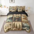 thumbnail image 2 of Castle Fairy Big Bass Fish Wildlife Bedding Comforter Set,Fishing Hunting Full Bedding Set, 2 of 8