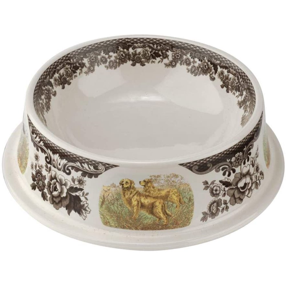 Spode Woodland 8.5 Inch Pet Bowl Assorted Dogs