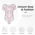 thumbnail image 6 of Naloa Cute Rabbit Women's Short-Sleeved Onesie, One-Piece Swimsuit for Parties, dates, clubs - Large, 6 of 9