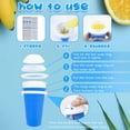 thumbnail image 3 of Hoinvaet® Magic Slushy Maker Squeeze Cup Slushie Maker, máquina para hacer batidos de leche caseros, taza refrescante para exprimir, hazlo tú mismo para todos (azul), 3 of 5