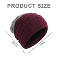 thumbnail image 4 of Winter Hats for Guys Mens Lined Knit Warm Thick Skully Stocking Hat, 4 of 5