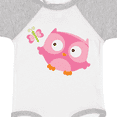 thumbnail image 4 of Inktastic Pink Owl and Butterfly Girls Baby Bodysuit, 4 of 5
