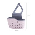 thumbnail image 2 of 2pc Kitchen Utensils Double-layer Sink Draining Basket Sponge Pool Storage Supplies Hanging Basket Draining Rack, 2 of 2