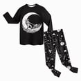 thumbnail image 6 of Gibobby Toddler Boys Pajamas Dailywear Set Boys Girls 2t 3t 4t 5t Fall Winter Round Neck Pants Set Loungewear 2Pc Long Sleeve Pajamas Set Toddler Boys Clothes,Black,Size 6-7 Years, 6 of 8