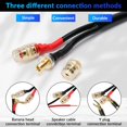thumbnail image 3 of Cable de altavoz Togconn con conectores tipo banana chapados en oro, 6 pies, 3 of 5