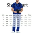 thumbnail image 3 of Scrubs for Women Set Stretch Fit Scrub Top & Jogger V-Neck 2025 Pants Medical Nurse Uniforms Set Multi Pocket Wine XXL, 3 of 4