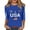 Blue_001, variant on 2026 Independence Day Shirt Women American Flag Graphics 3/4sleeve Tops Casual Crew-Neck Tshirts 2026 New Trendy Clothes Red S