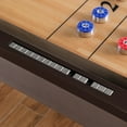 thumbnail image 5 of Playcraft Genoa 14’ Pro-Series Shuffleboard, Walnut on Silver, 5 of 11