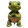 thumbnail image 1 of Estatua del jardín de tortugas Estatua al aire libre Decoración del hogar Desktop, colección, decoración de figuras para el pasillo de estanque, 1 of 8
