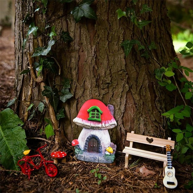 onlyliua para El Hogar Puerta de Árbol para Jardín de Bricolaje Decoración de Puertas En Miniatura Cuento para Niños