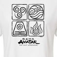 thumbnail image 3 of Avatar - The Last Airbender - Four Elements - Juniors Cropped Cotton Blend T-Shirt, 3 of 5