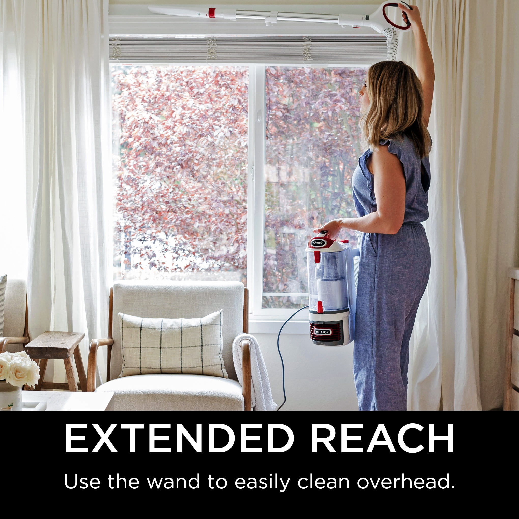 Shark Rotator Professional Lift-Away Upright Vacuum, Pet Friendly, HEPA Filter, Swivel Steering, NV501 White/Red