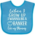 thumbnail image 3 of Inktastic Banker Like Mommy Future Job Boys or Girls Baby Bib, 3 of 4