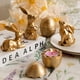 thumbnail image 2 of Figuras de conejo dorado de Gleemoria para decoración de pascua, 3 unidades, 2 of 9