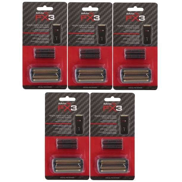 Afeitadora BaByliss Pro FX3 con cabezal de aluminio de repuesto FXX3RFB x5