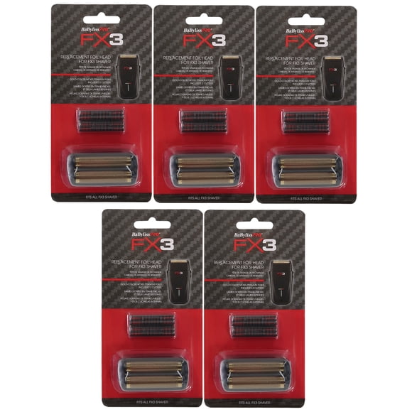 Afeitadora BaByliss Pro FX3 con cabezal de aluminio de repuesto FXX3RFB x5
