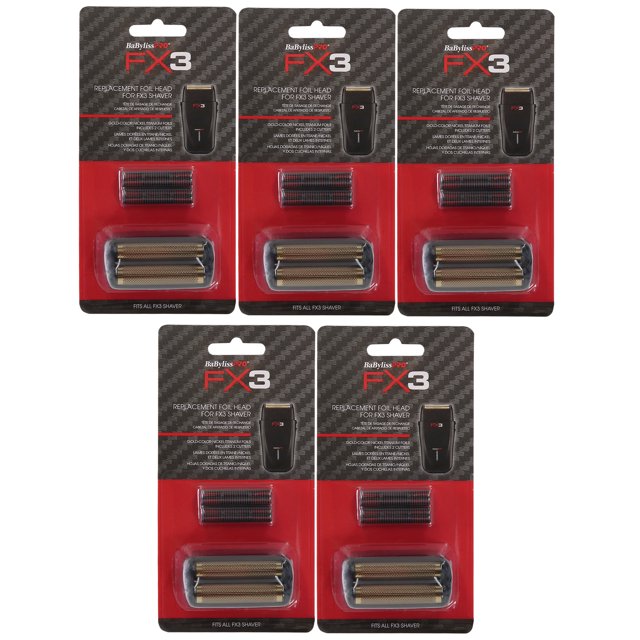 Afeitadora BaByliss Pro FX3 con cabezal de aluminio de repuesto FXX3RFB x5