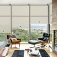 thumbnail image 3 of Keego Motorized Blinds with Remote Control Rechargeable Battery Automatic Window Shades Smart Light Filtering Roller Shades for Home Office Hotel Beige 20"W X 48"H, 3 of 9