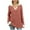 Red, variant on JIUKE Long Sleeve Tops for Women Ribbed Knit V Neck Collared Loose Fitted Casual Lightweight Fall Tees Red XL