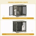 thumbnail image 5 of 27.2"Dog Crate Furniture with Barn Door,Wooden Pet Cage End Table for Small Medium Dogs up to 22 lb, 5 of 7