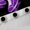 thumbnail image 4 of Manfei Kids Skating Lover Black Out Curtains, Black Purple Sequin Print Curtains Pack of 2 (42x63 Each), Modern Sports Lover Bedroom Curtains, Curtains and Drapes Room Decor, 4 of 6