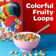 thumbnail image 3 of Kellogg's Froot Loops Breakfast Cereal, Good Source of Fiber, 15g Whole Grains, Family Size, 16.6 oz, 3 of 14