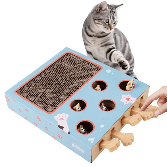 Juguete de rompecabezas 3 en 1 Cat Play Scratch PAWISE Indoor Fun