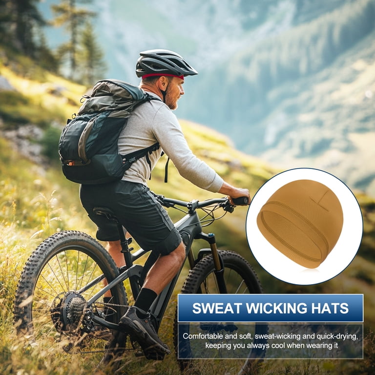beanie under bike helmet Ylucky 3PCS Women Skull Cap with Ponytail Hole Sweat Wicking Running Hat Cycling Motorcycle Liner Headwear : Clothing, Shoes & Jewelry not easy to fade Lameda Thermal Fleece Bike Beanie