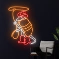 thumbnail image 2 of Handmadetneonsign Cowboy Armadillo Neon Sign, Armadillo Cowboy Led Sign, Wall Art, Wall Decor, 2 of 5