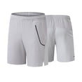 thumbnail image 2 of Fashion YLSDY Mens Summer Athletic Running Shorts Quick Dry Workout Lightweight Sports Gym Hiking Tennis Short Pants with Pockets Gray XXL, 2 of 9